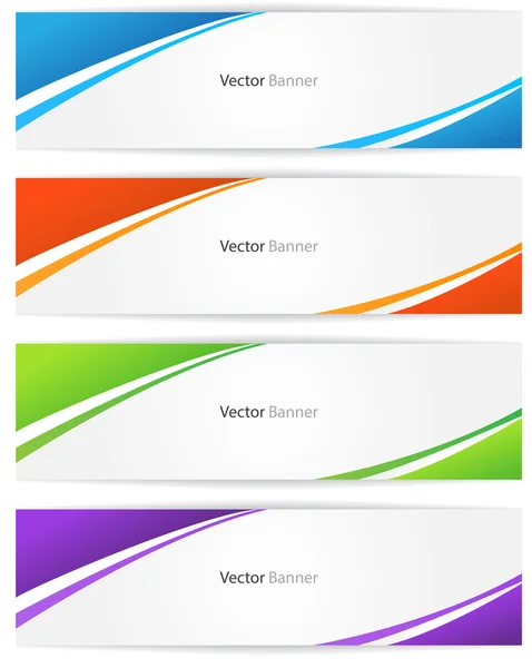 Colorful Web Banner — Stock Vector