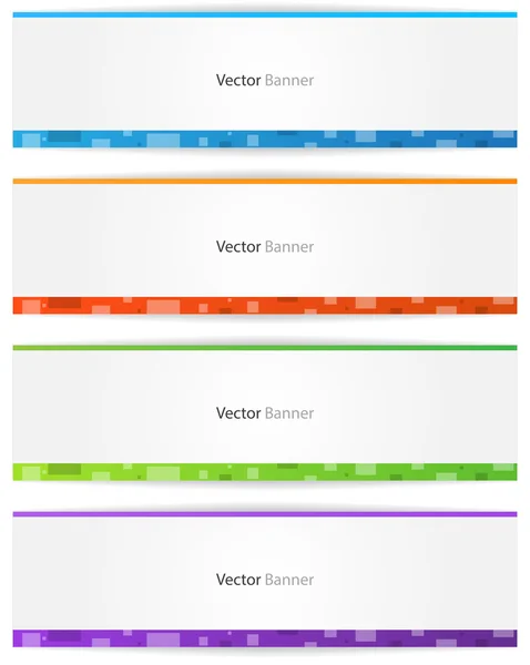 カラフルな web バナー — ストックベクタ