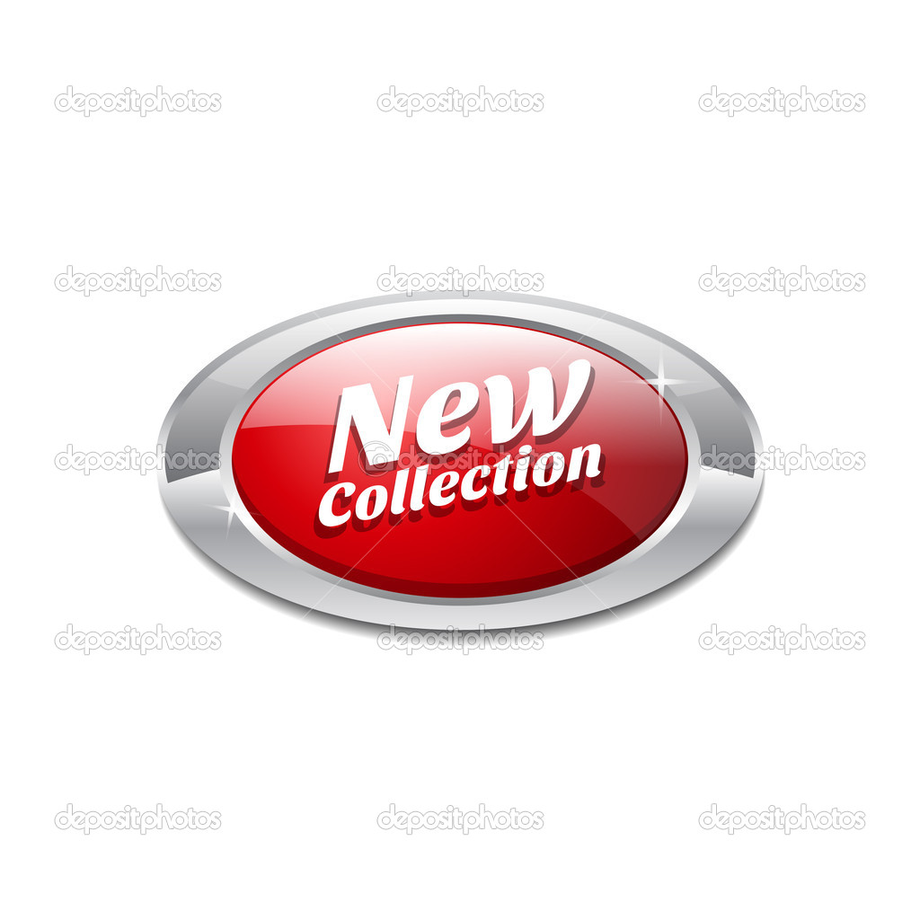 Glossy Shiny New Collection Button Icon