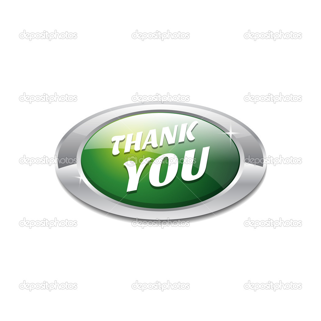 Glossy Shiny Thank You Button