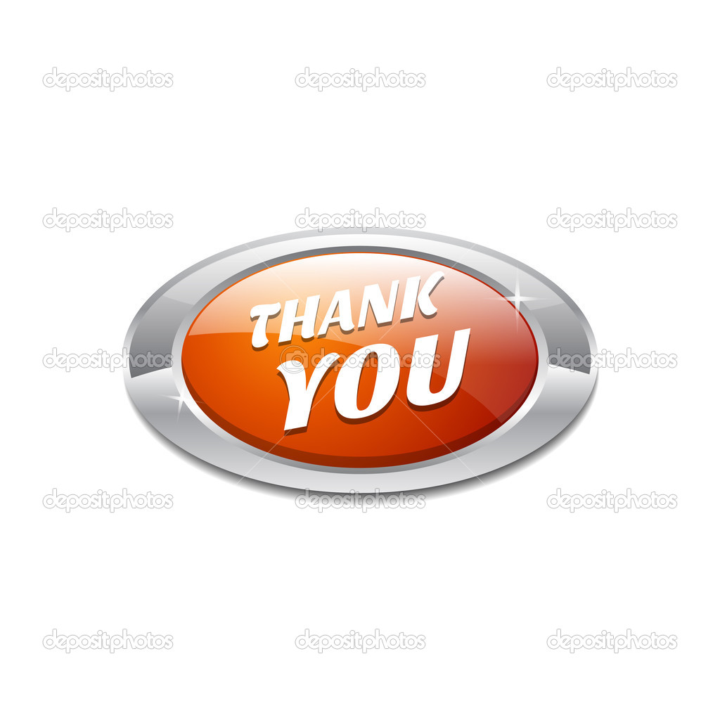 Glossy Shiny Thank You Button