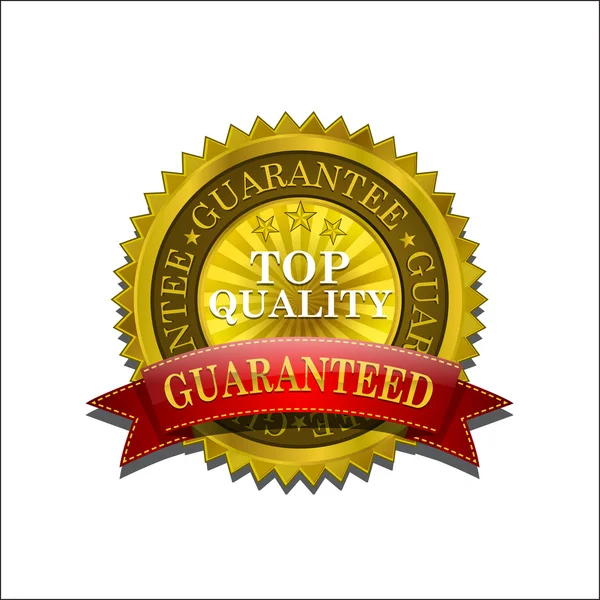 Golden Top Quality Vector Seal Icon — Stock Vector