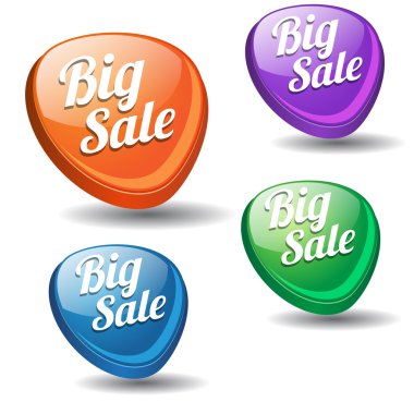 büyük satış renkli modern vektör simgesi
