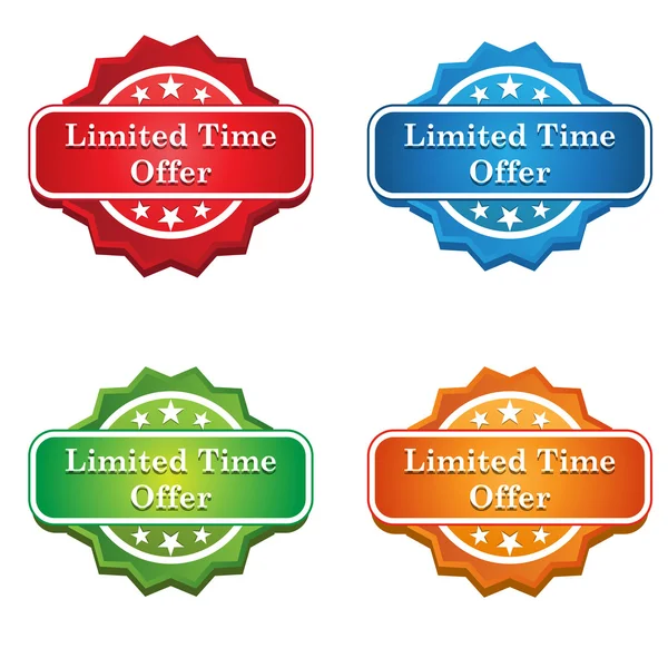 Limited Time Offer Tag icon — Stock Vector