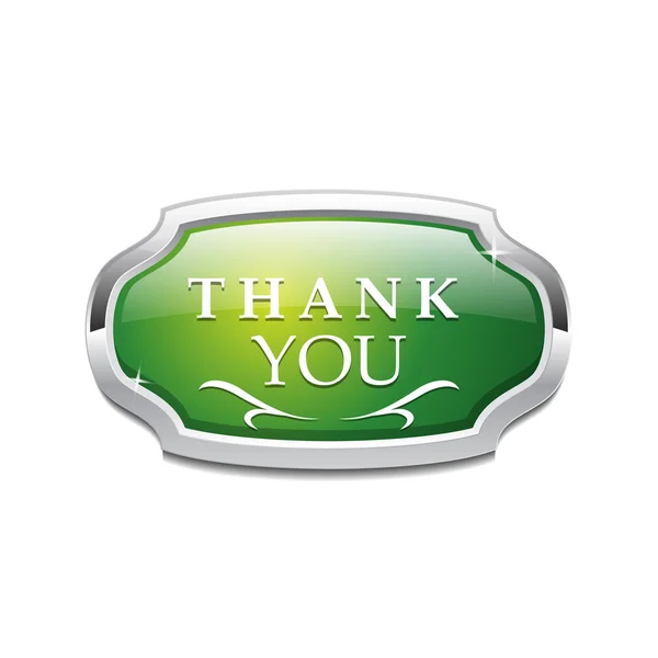Гэсси Шини икона Thank You Button — стоковый вектор
