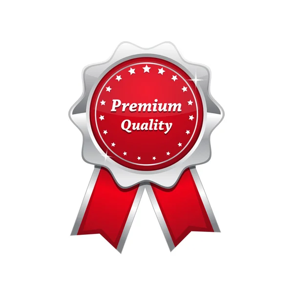 Premium Quality Red Seal Vector Icon — Stock Vector