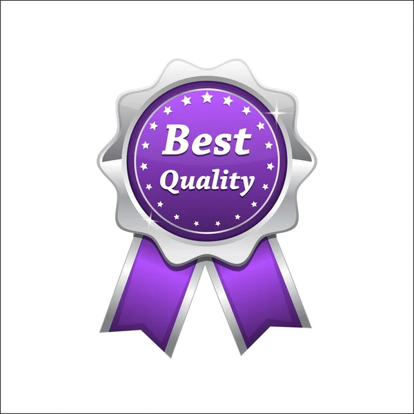 Best Quality Silver Platinum Violet Seal — Stock Vector