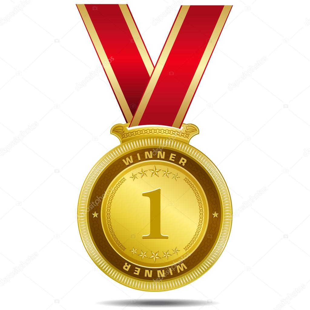 Winner Gold Medal Vector Design