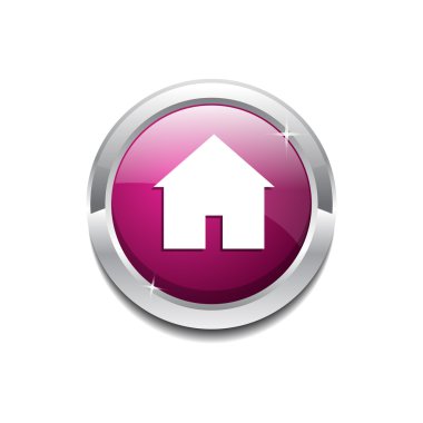 parlak vektör ev simgesini