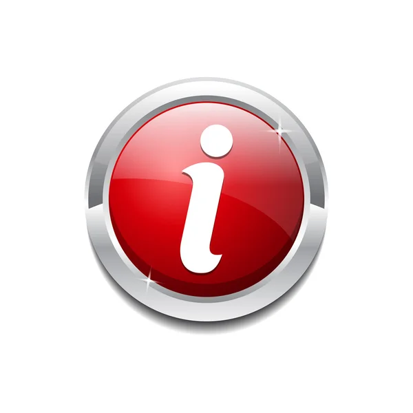 Info Glossy Icon Button Design — Stock Vector