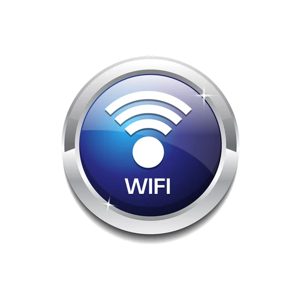 Pulsante vettoriale icona Wifi — Vettoriale Stock