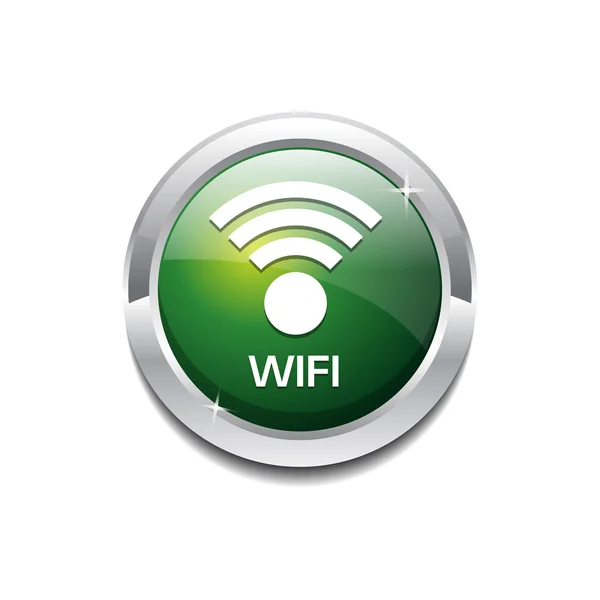 Кнопка векторной иконки Wi-Fi — стоковый вектор