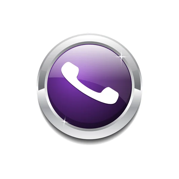 Call Vector Icon Button — Stock Vector