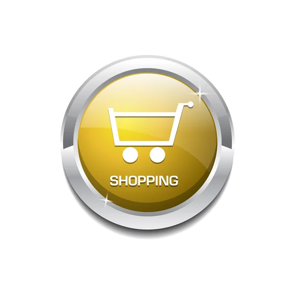 Glossy vector Shopping Cart Icon — Stock Vector