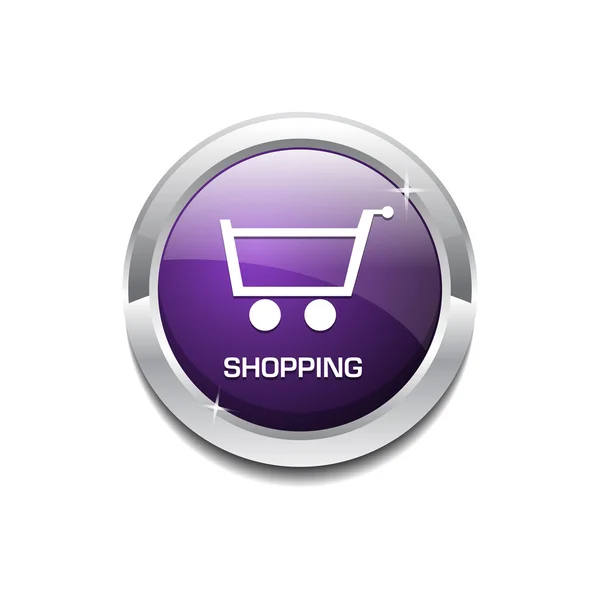 Glossy vector Shopping Cart Icon — Stock Vector