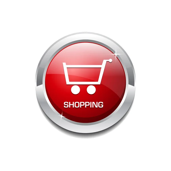 Glossy vector Shopping Cart Icon — Stock Vector
