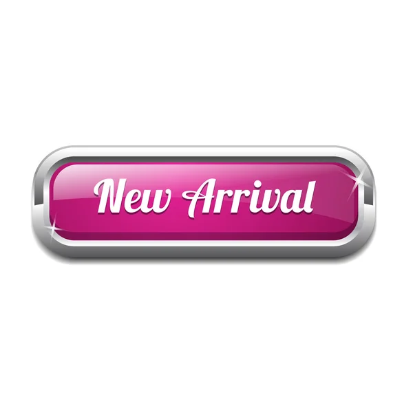 New Arrival Rectangular Vector Button Icon — Stock Vector
