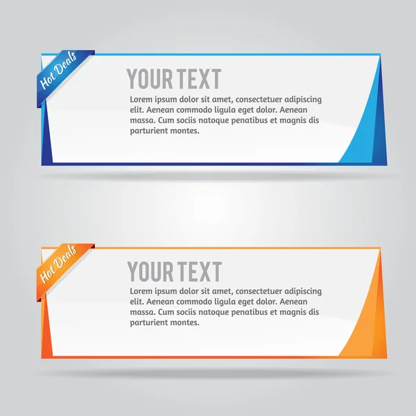 Elemento de banner web — Vector de stock