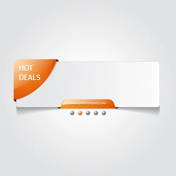 Hot Deal Vector Banner — Stock Vector