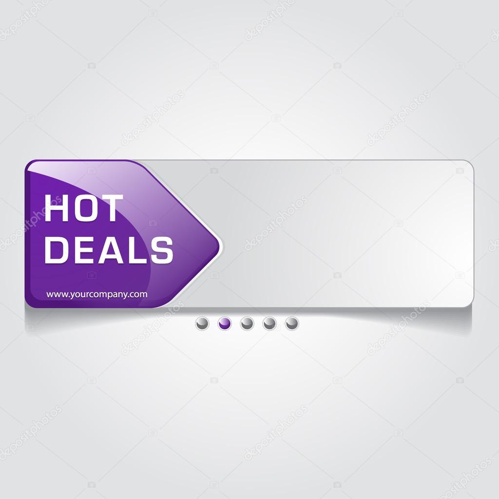 Hot Deal Vector Banner