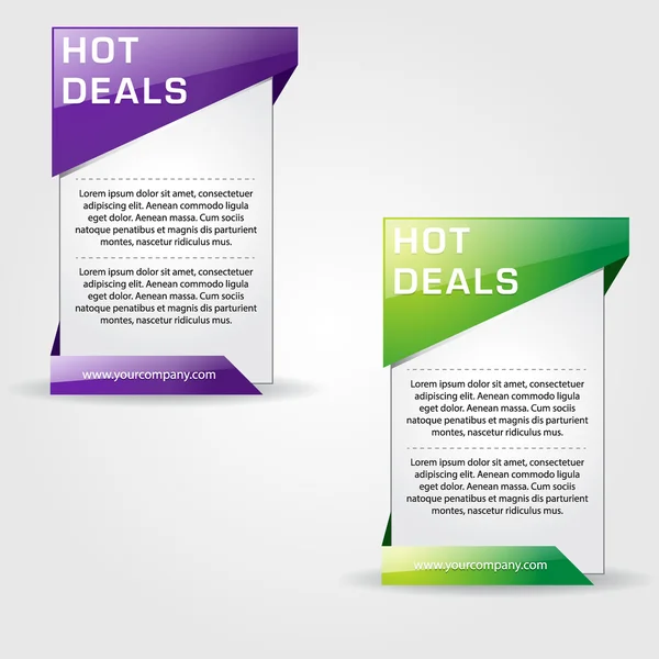 Hot Deal Web Banner Vector Design — Stock Vector