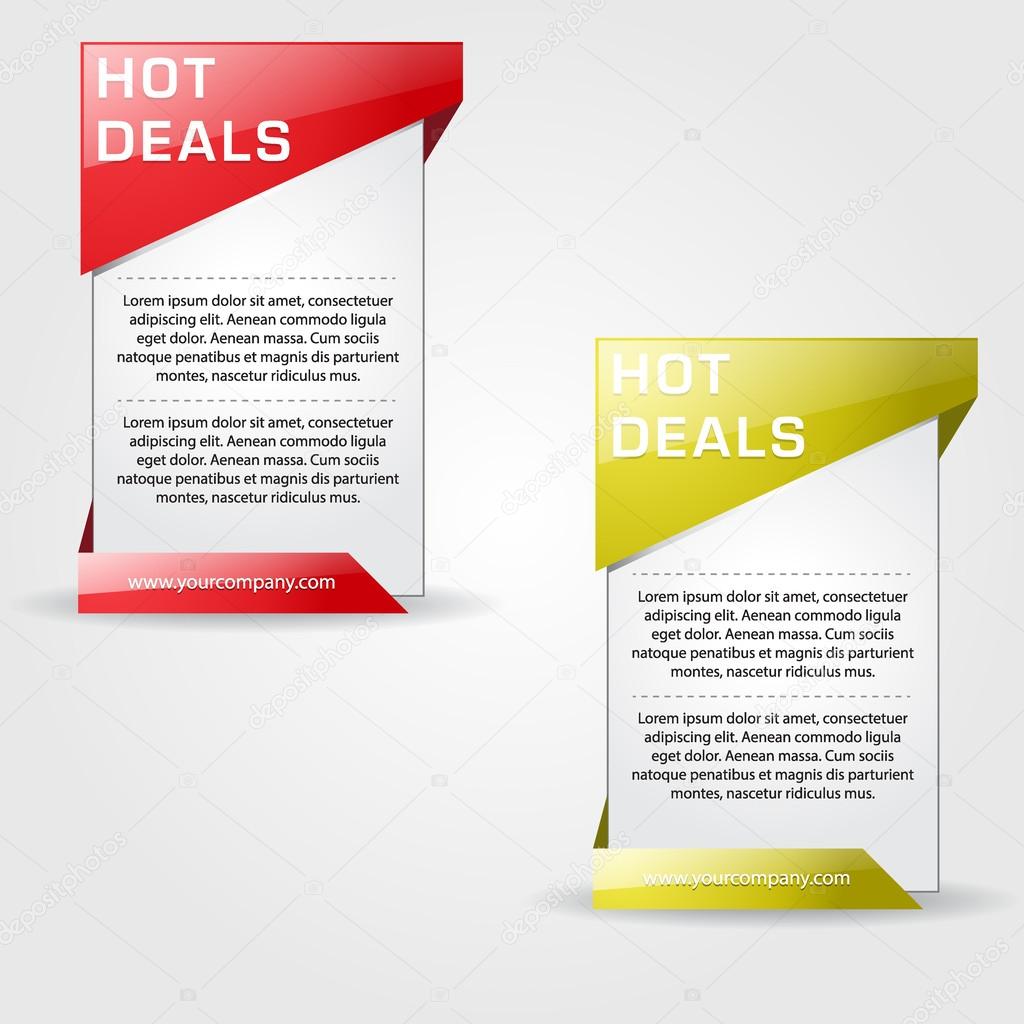 Hot Deal Web Banner Vector Design