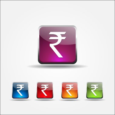 Hint Rupisi vektör düğmesini