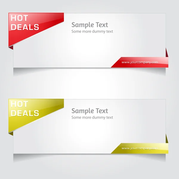 Design vettoriale banner web — Vettoriale Stock