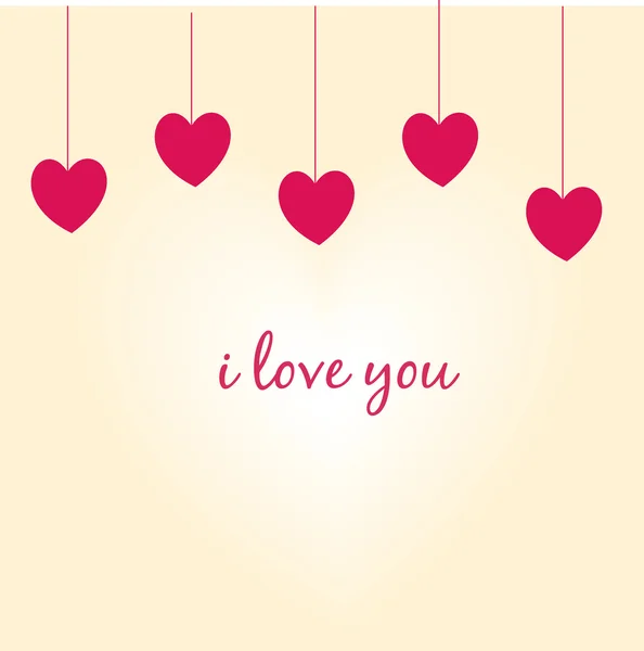 Ich liebe dich glücklich Valentinstag — Stockvektor
