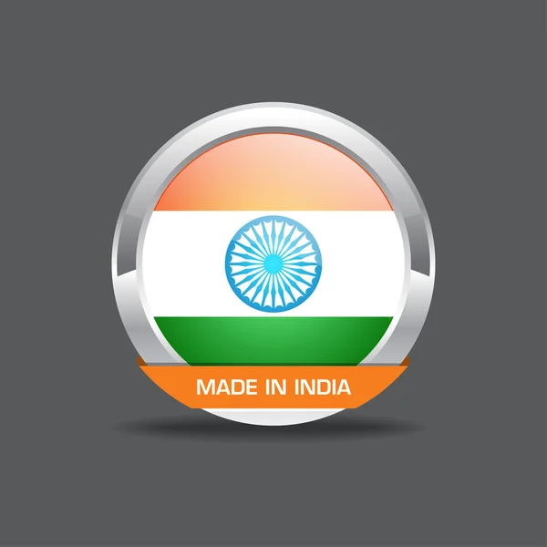 Ikona flagi Indii wektor — Wektor stockowy