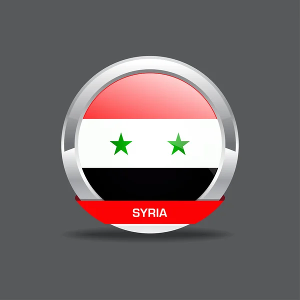 Syrien flaggikonen vektor — Stock vektor