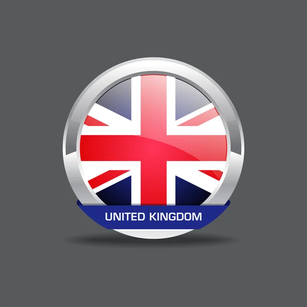 UK flaggikonen vektor — ストックベクタ