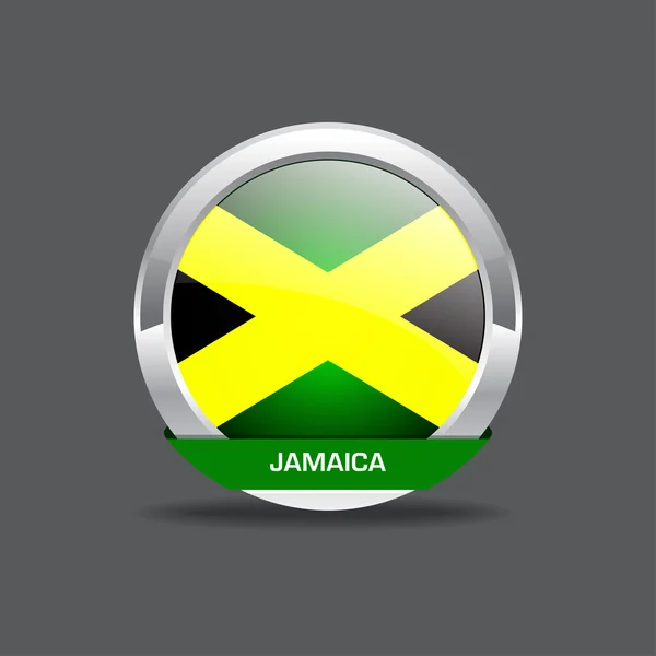 Jamaica Flag Vector Icon — Stock Vector