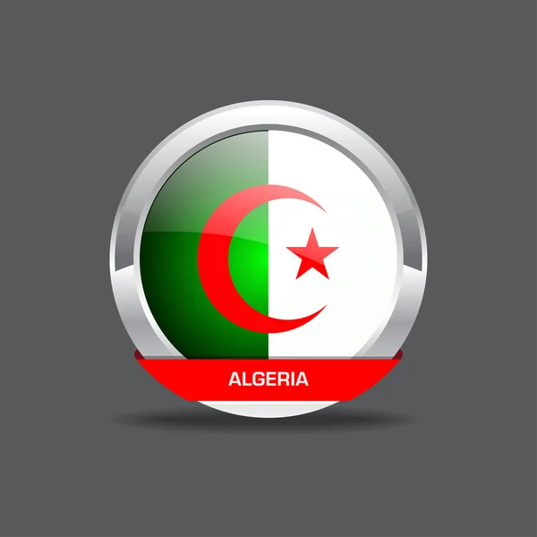 Algérie Icône vectorielle drapeau — Image vectorielle