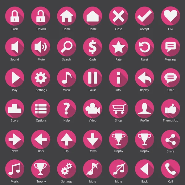 Smart nettelefon, Icon Design Set – stockvektor