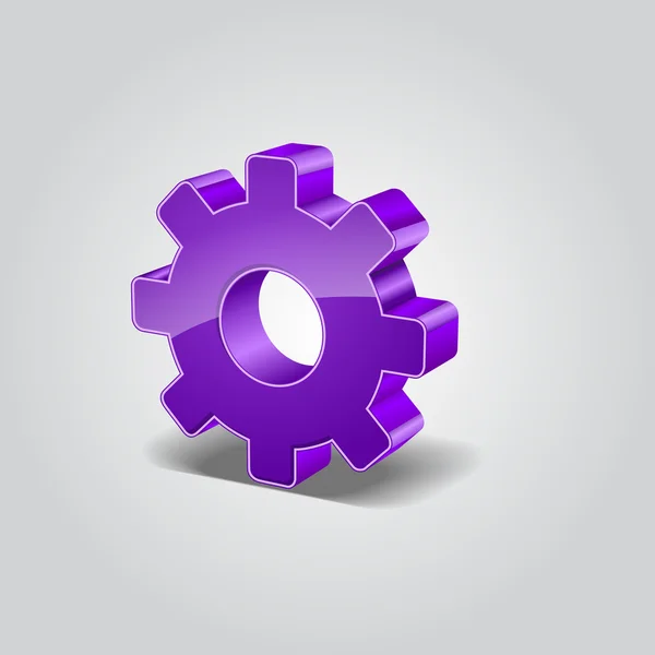 3D mechanikus sebességváltó beállítások vector icon — Stock Vector