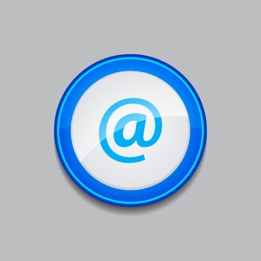 dairesel vector mavi web simge düğmesini