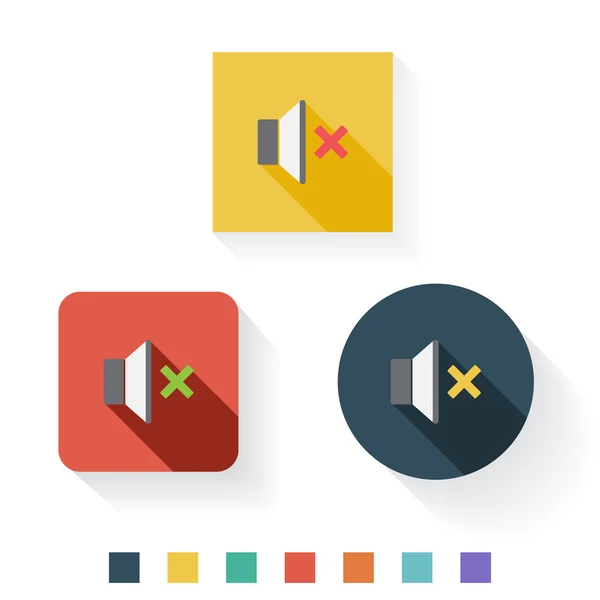 Stummes flaches Icon-Design — Stockvektor