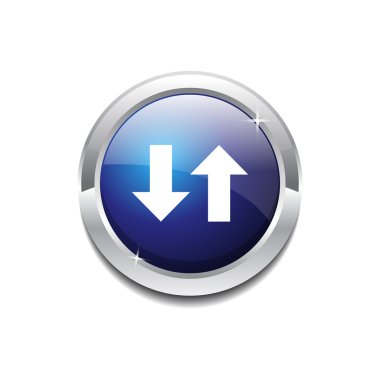 veri dairesel vector mavi web simgesi düğmesini