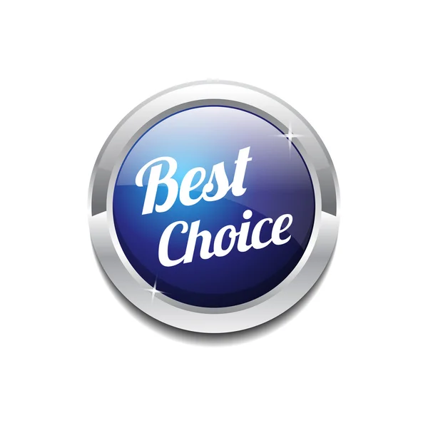 Best Choice Glossy Shiny Circular Vector Button — Stock Vector