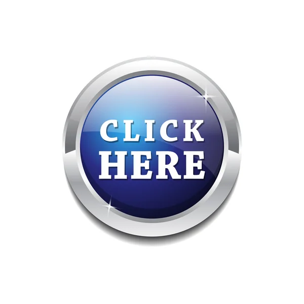 Clique aqui botão vetor ícone — Vetor de Stock