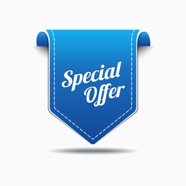 Special Offer Blue Label Icon Vector Design