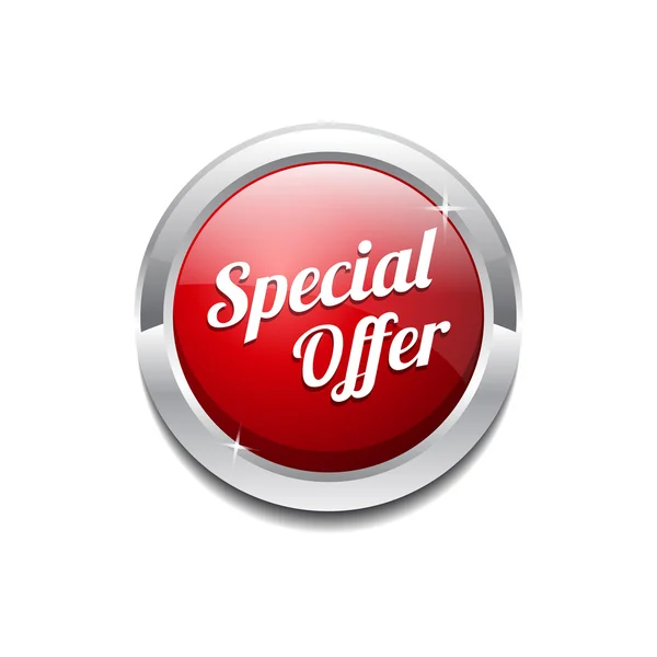 Oferta especial Red Vector Icon Botão —  Vetores de Stock