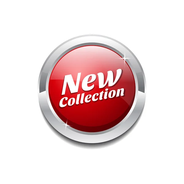New Collection Glossy Shiny Circular Vector Button — Stock Vector