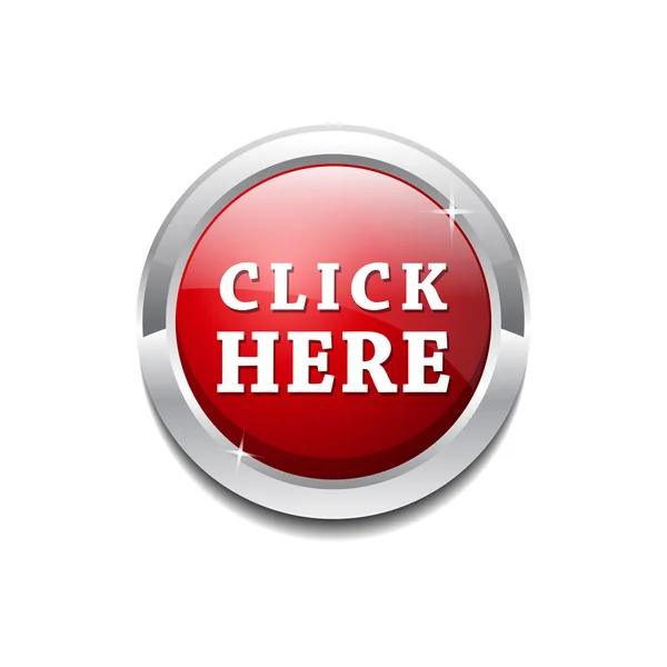 Click Here Vector Icon Button — Stock Vector