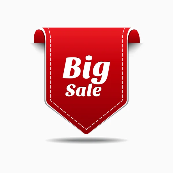 Big Sale Red Label Icon Vector Design — Stock Vector