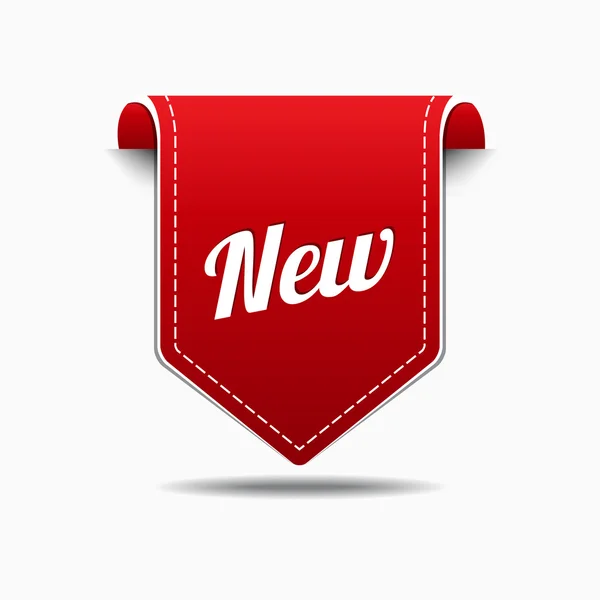 Novo design de vetor de ícone de etiqueta vermelha —  Vetores de Stock