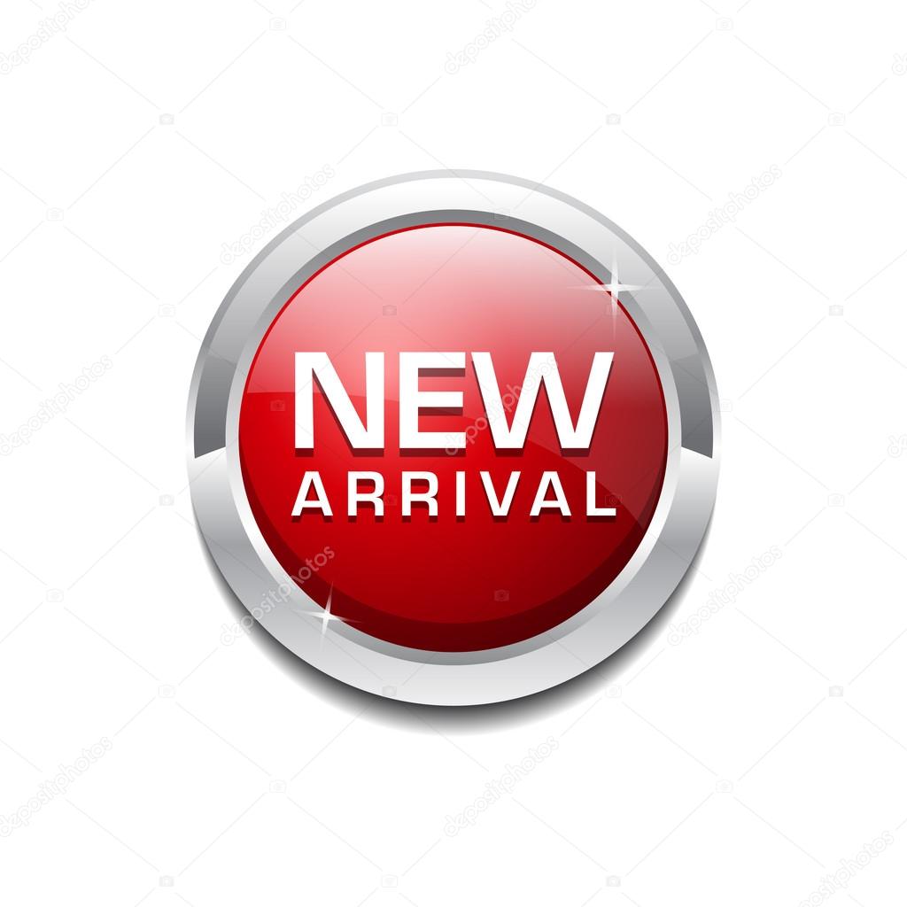 New Arrival Glossy Shiny Circular Vector Button
