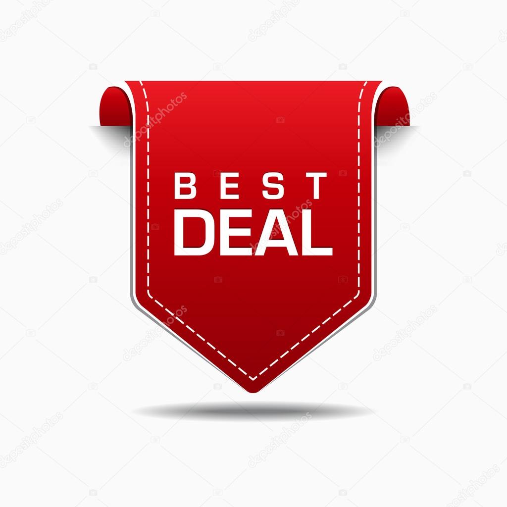 Best Deal Red Label Icon Vector Design