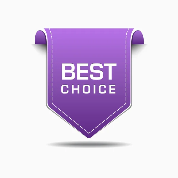 Кращий вибір фіолетовий значок вектор Дизайн етикетки — Stockvector